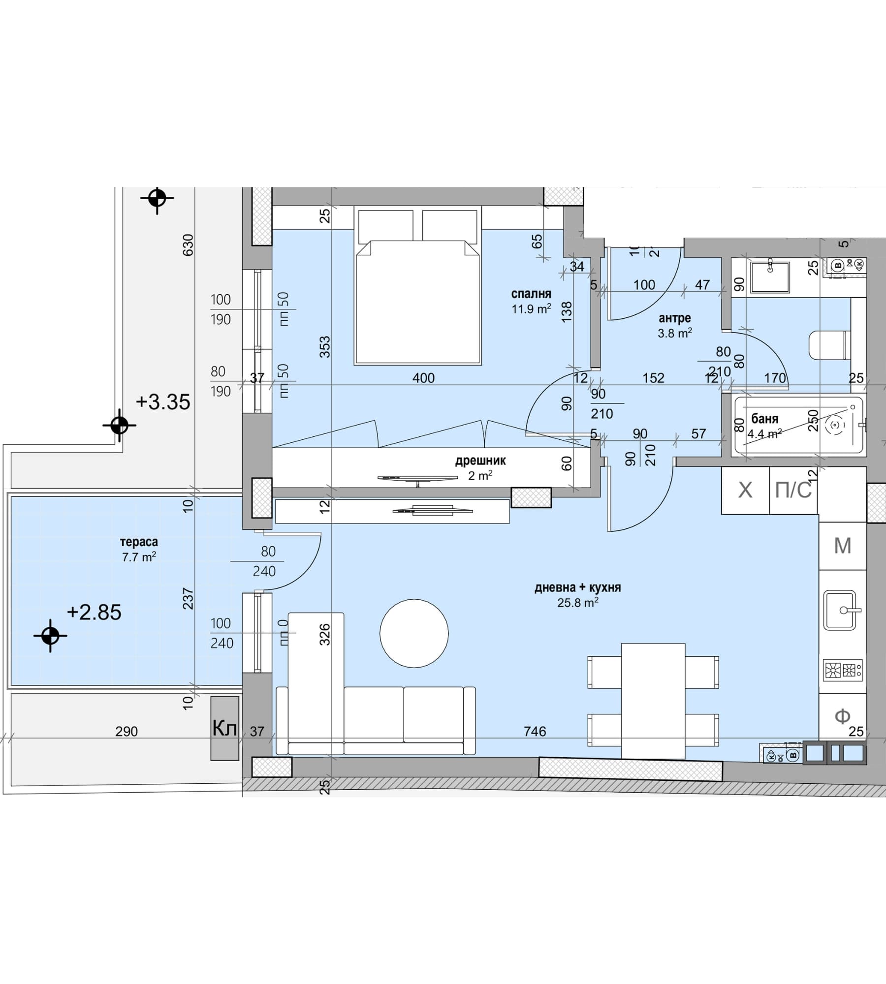 Sunset in the mountains