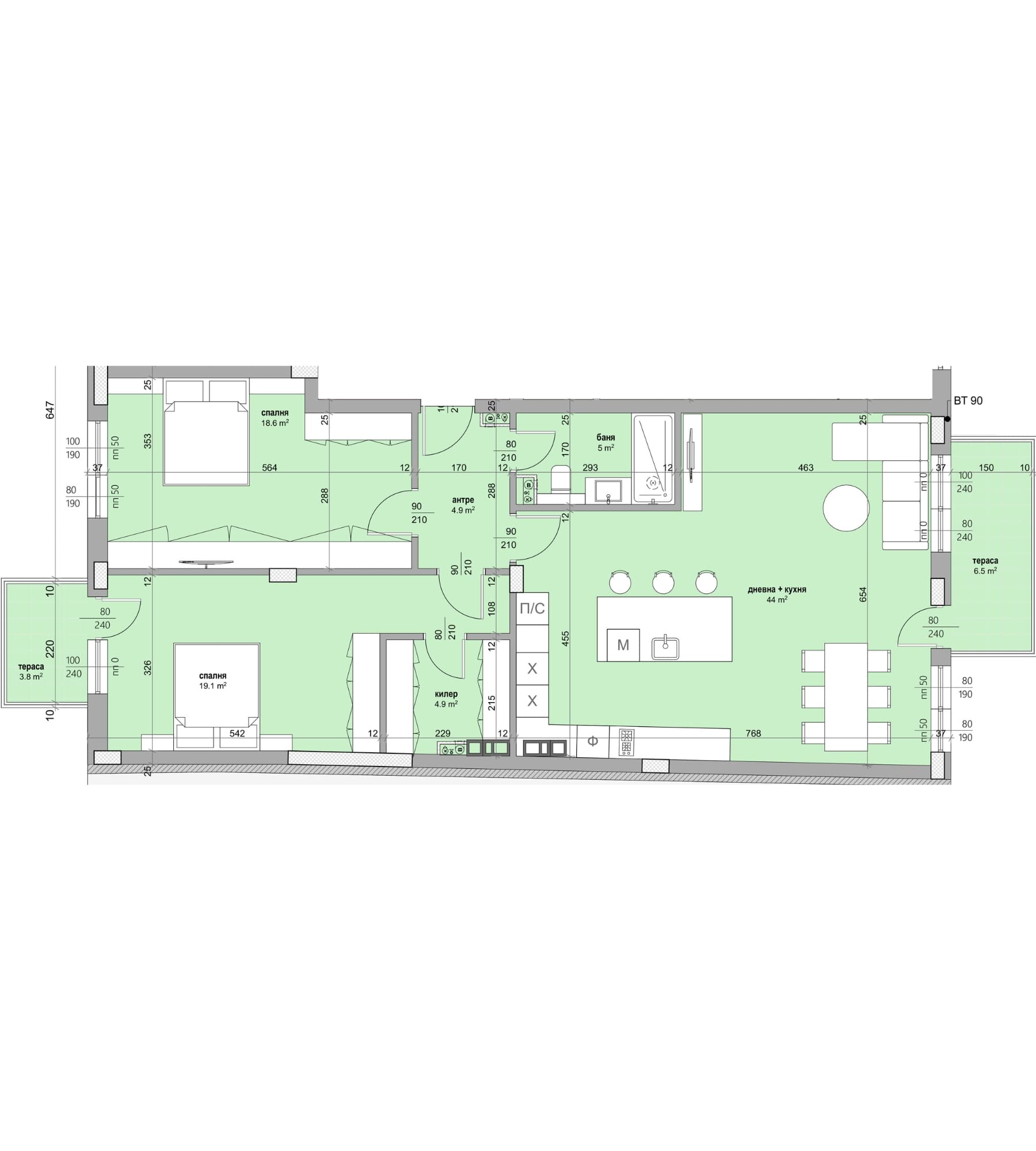 Sunset in the mountains