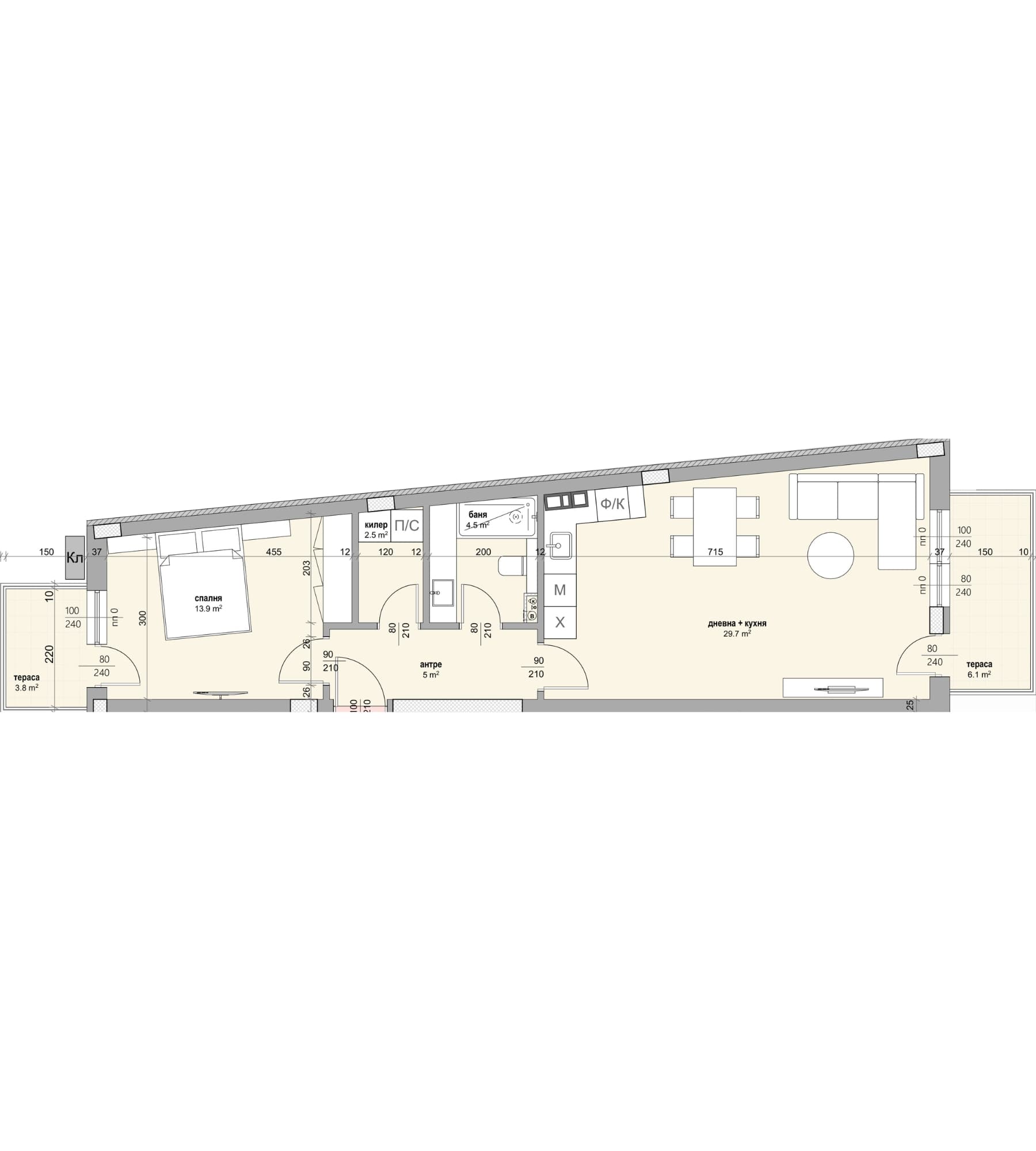 Sunset in the mountains